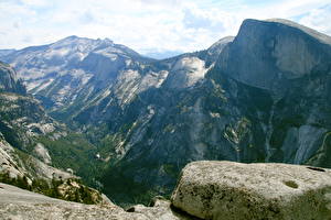 Обои Парки Горы США Йосемити Калифорнии Каньона Tenaya Canyon Природа