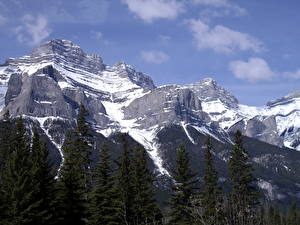 Картинки Парки Горы Канада Банф