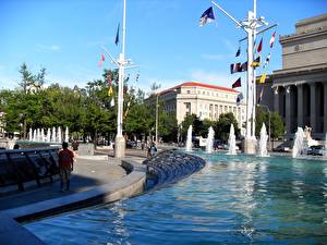 Фото Америка Вашингтон город U.S. Navy Memorial Города