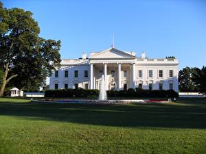 Картинка Штаты Вашингтон город The White House Города