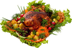 Картинка Мясные продукты Курица запеченная Еда