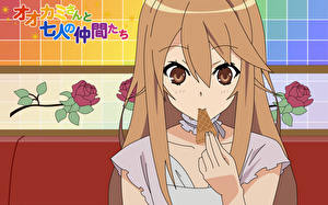 Обои Ookami-san to Shichinin no Nakama-tachi Аниме Девушки