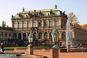 Картинки Известные строения Германия Дрезден Zwinger palace