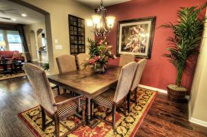 Картинки Интерьер HDR Столы