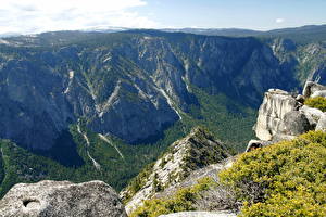 Фотографии Парк Горы Штаты Йосемити Калифорния Valley