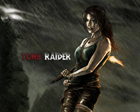 Фотографии Tomb Raider Tomb Raider 2013 Лара Крофт Девушки