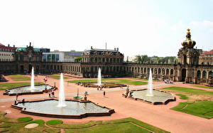 Картинка Известные строения Германия Дрезден Zwinger palace Города