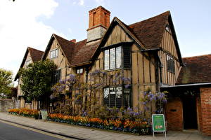 Обои Здания Великобритания Уорикшир  Города