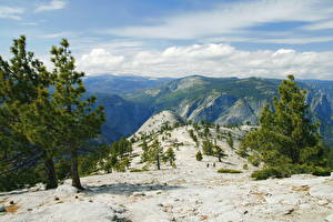 Фотография Парк Штаты Йосемити Калифорнии North Dome Природа