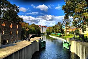 Обои Польша Гданьск город