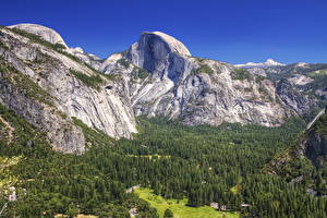 Обои Парки Горы США Йосемити Калифорнии Природа