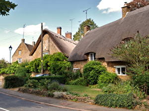 Картинка Здания Великобритания Оксфордшир Блоксхем Города