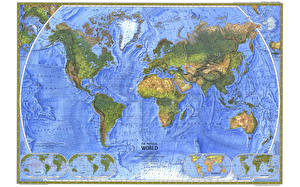Фото География Географическая карта Физическая карта земли