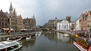 Обои Бельгия Гент Города