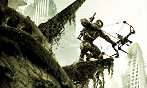 Картинки Crysis Crysis 3 Лучники Военный лук