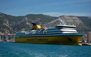 Картинки Корабли Круизный лайнер Corsica ferries