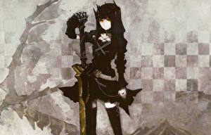 Обои Black Rock Shooter Dragon Slayer Девушки