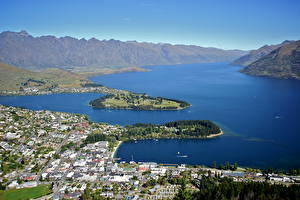 Обои Новая Зеландия Queenstown  город