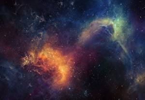 Фотография Туманности в космосе Звезды Космос