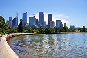Фото Австралия Небо Сидней Города
