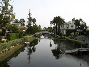 Фото США Лос-Анджелес Venice Canal