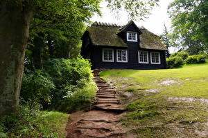 Обои Дома Норвегия House Borre Дания город