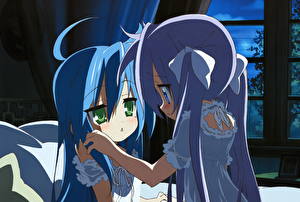 Картинки Lucky Star Аниме Девушки