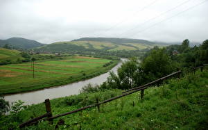 Картинка Реки Украина Львов р. Стрий Природа