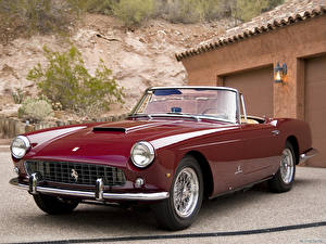 Обои Ferrari Pininfarina 250 GT Cabriolet Serie II by Pininfarina 1960 автомобиль
