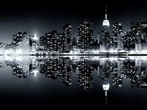 Картинки Штаты Нью-Йорк Манхэттен Города