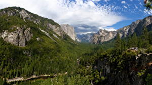 Обои для рабочего стола Парки Горы Америка Йосемити Калифорнии Природа