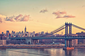 Фотография США Мост Нью-Йорк