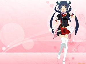 Обои для рабочего стола Семь друзей Оками-сан Аниме Девушки