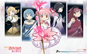 Фотографии Волшебница Мадока Магика Аниме Девушки