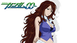 Обои для рабочего стола Мобильный воин ГАНДАМ Аниме Девушки