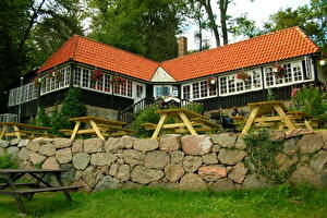 Картинка Здания Швеция Hоganаs город