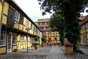 Обои для рабочего стола Дания Оденсе Города