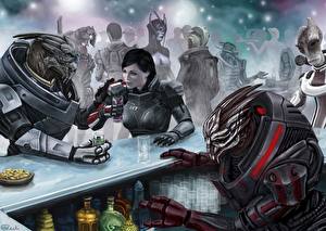 Фотография Mass Effect Mass Effect 3 компьютерная игра Фэнтези Девушки