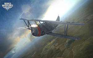 Обои World of Warplanes Палубные истребители компьютерная игра Авиация