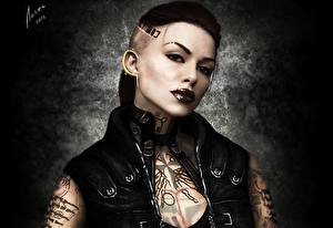 Картинки Mass Effect Mass Effect 3 компьютерная игра Девушки