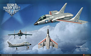 Картинка World of Warplanes F7U 3 Cutlass Игры Авиация