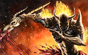 Обои Демоны С рогами Фэнтези