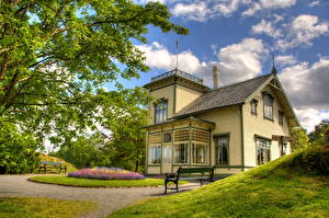 Фото Здания Норвегия Берген Edvard and Nina Grieg s home Города