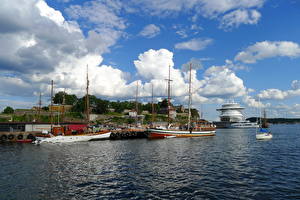 Обои Корабли Норвегия Oslo