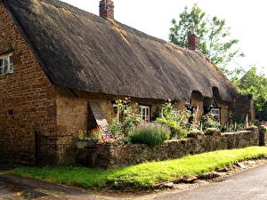 Обои Великобритания Дома Оксфордшир Рокстон Города