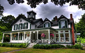 Картинки Здания США Нью-Йорк victorian house Ashland город