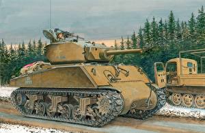 Фотография Танки M4 Шерман M4A3E2 Sherman