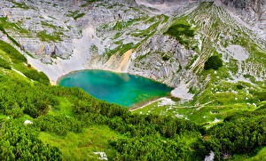 Фотографии Озеро Словения Bovec Природа