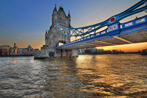 Картинки Мосты Великобритания tower bridge london город
