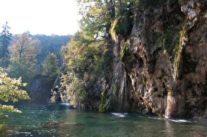 Фото Озеро Хорватия Плитвицкие озера  Природа